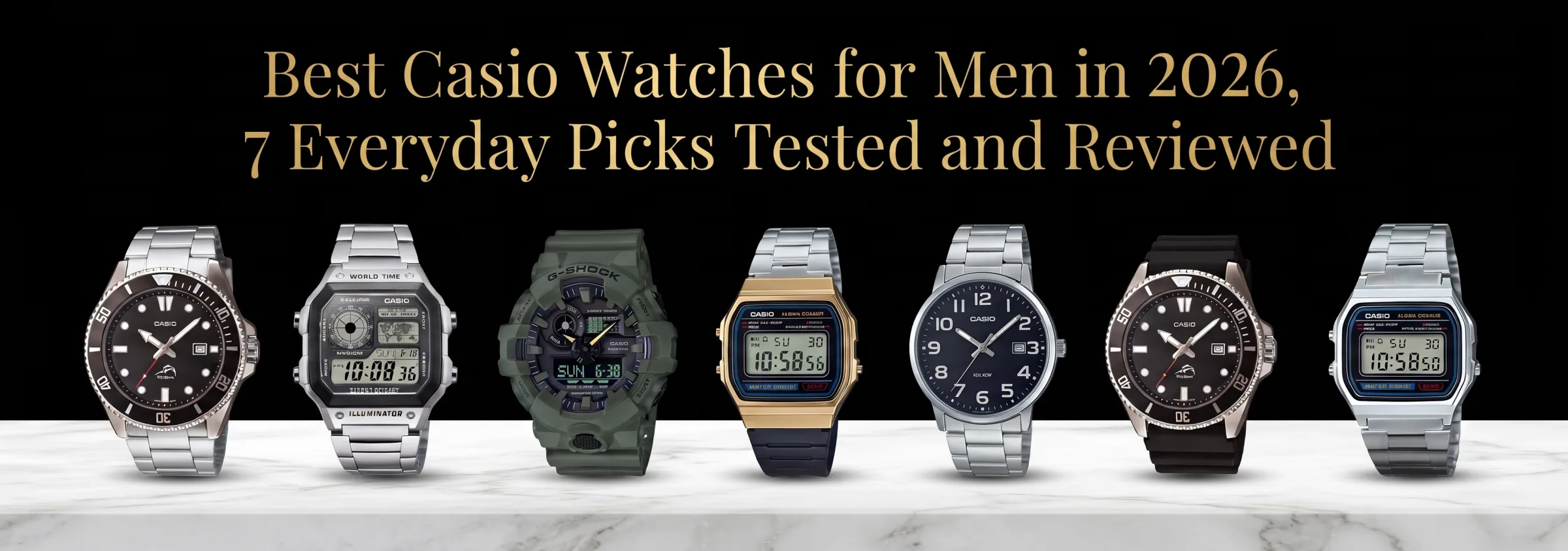 Best Casio watches For Men in 2026, 7 Everyday Picks Tested and Reviewed