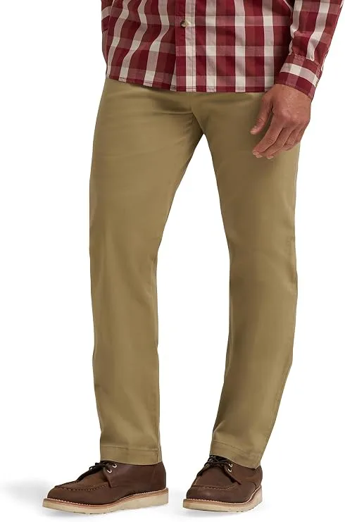 Wrangler Authentics Men's Straight Fit Flat Front Chino
