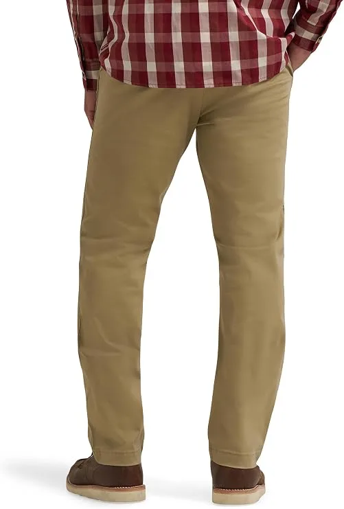 Wrangler Authentics Men's Straight Fit Flat Front Chino