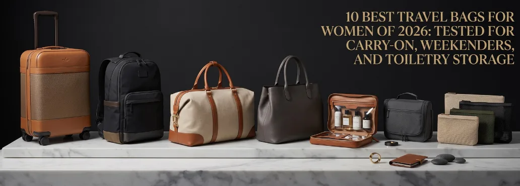 10 Best Travel Bags for Women of 2026: Tested for Carry-On, Weekenders, and Toiletry Storage