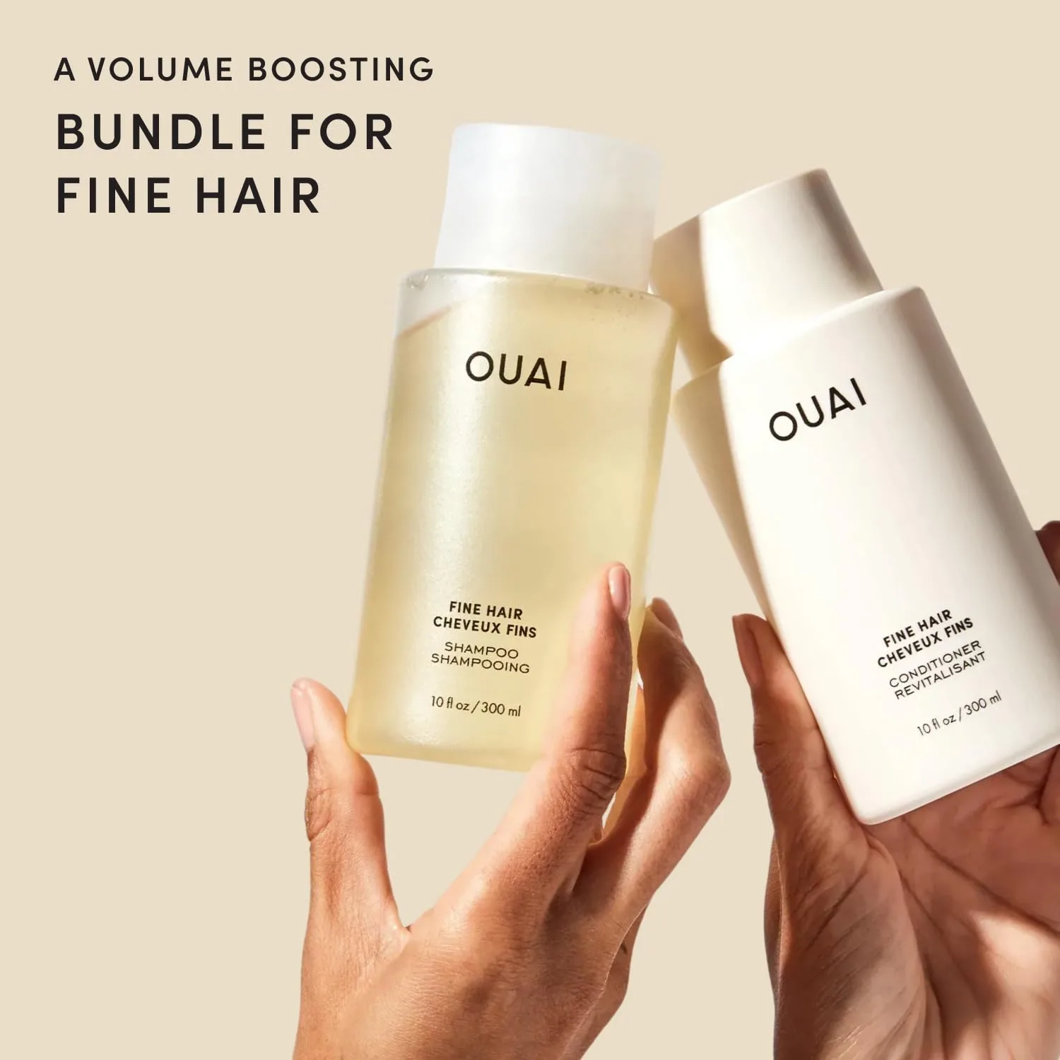 OUAI Fine Shampoo and Conditioner Set