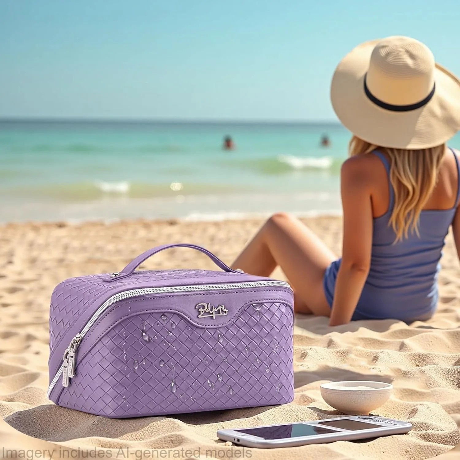 BOYATU Travel Makeup Bag (L01 Purple)