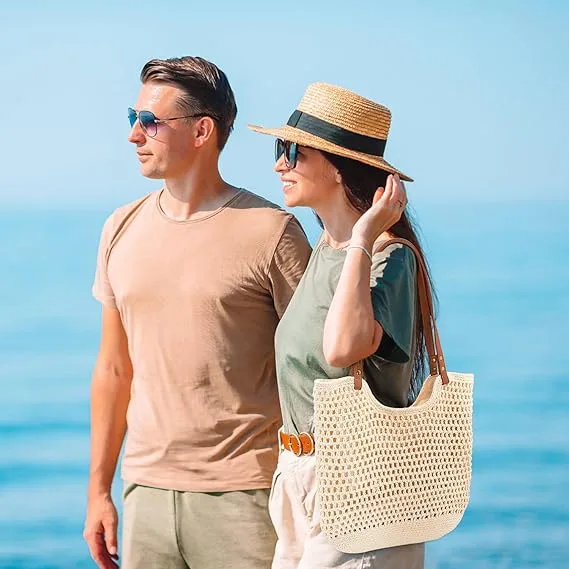 Peicees Crochet Beach Bag