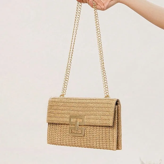 Liadreem Straw Clutch Purse