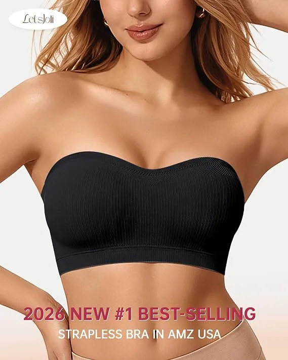 LetsJoli Push Up Strapless Bandeau