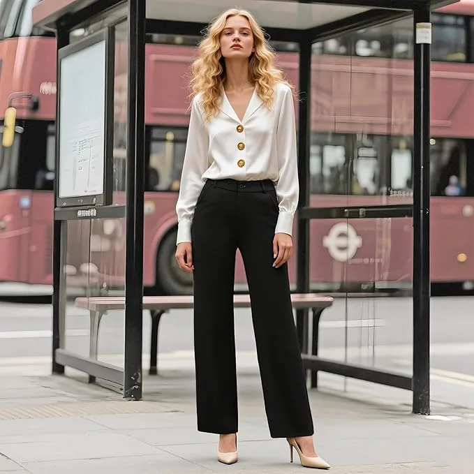 iChosy Wide Straight Leg Trousers