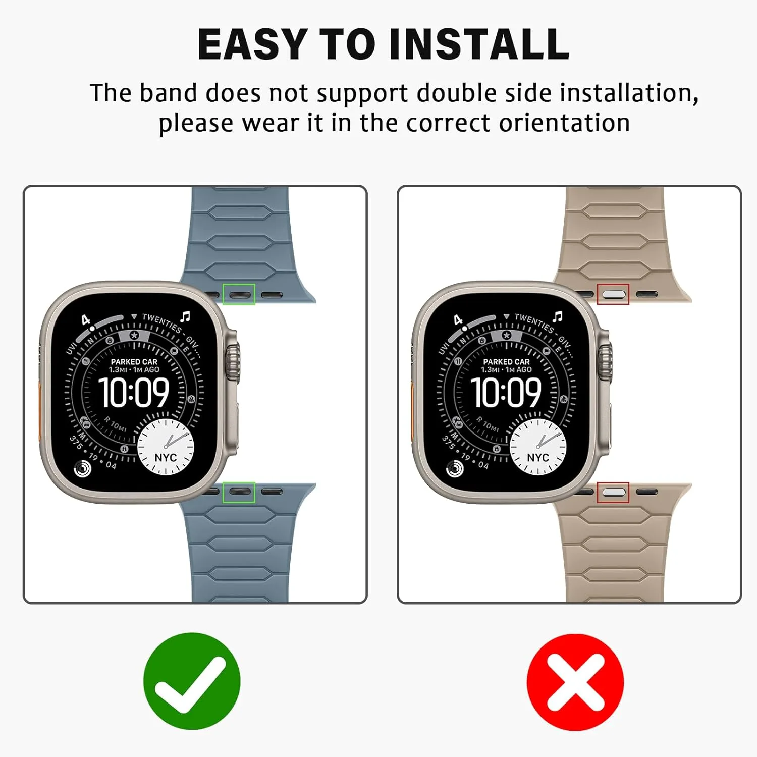 ZZDZZ Magnetic Sport Silicone Band