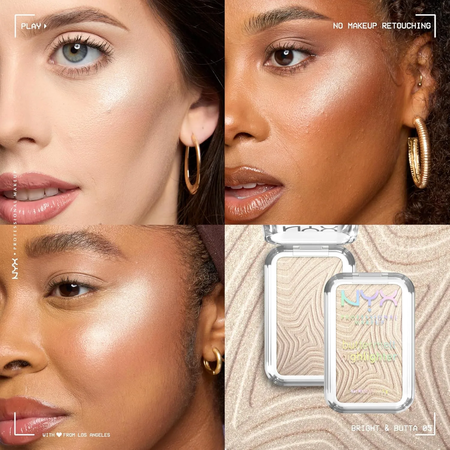 NYX Professional Makeup Buttermelt Highlighter (Bright and Butta)
