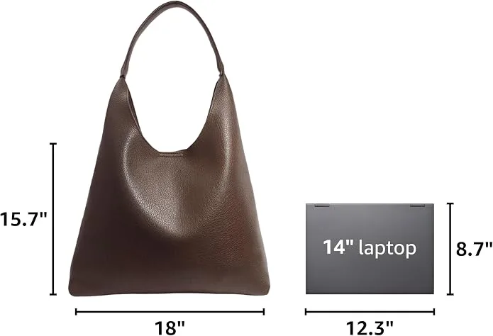 Hobo Bags for Women Soft Vegan Leather Slouchy Tote Purses