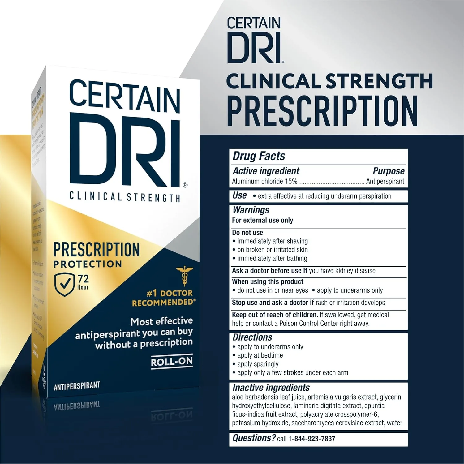 Certain Dri Prescription Strength Clinical Antiperspirant Roll-On