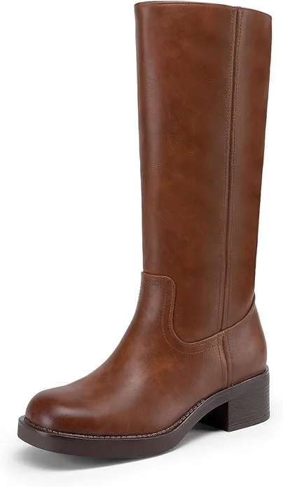 DREAM PAIRS Women's Knee High Riding Boots