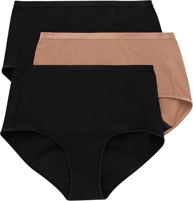 Hanes Women's Comfort Period Briefs