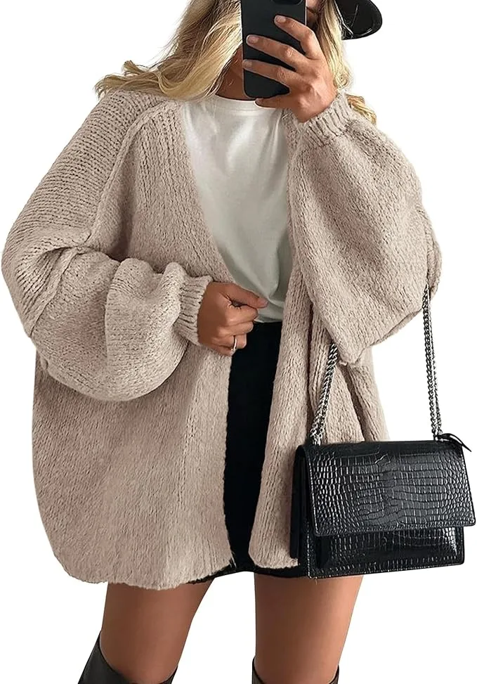 PRETTYGARDEN Oversized Cardigan
