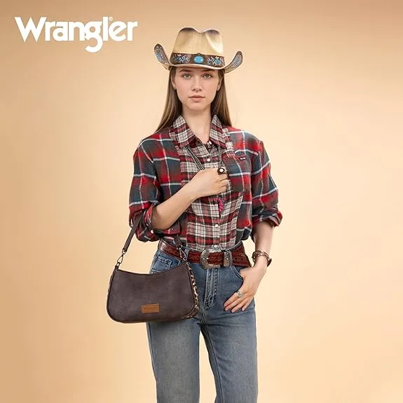 Wrangler Western Shoulder Bag for Women Small Purse Aztec Hobo Bag