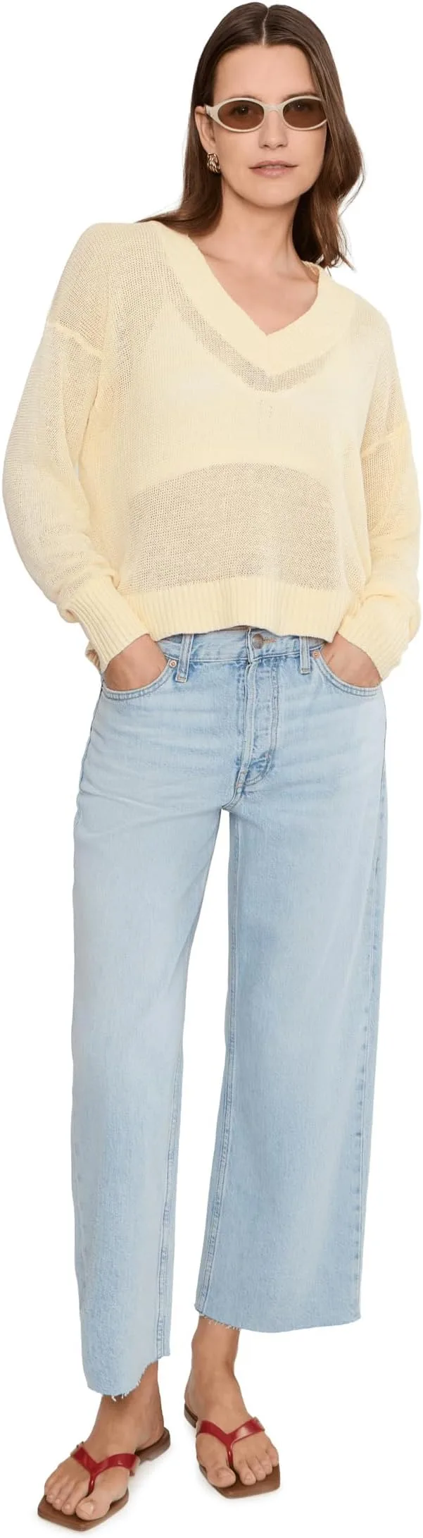 Madewell Low Slung Baggy Crop