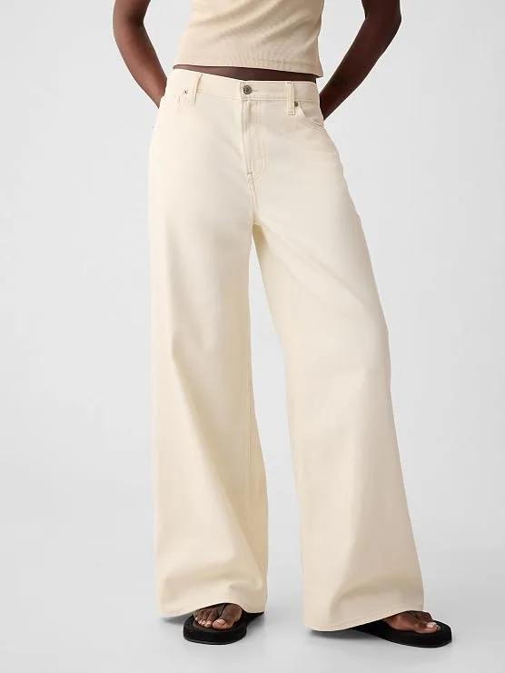 Gap Mid Rise Baggy Denim