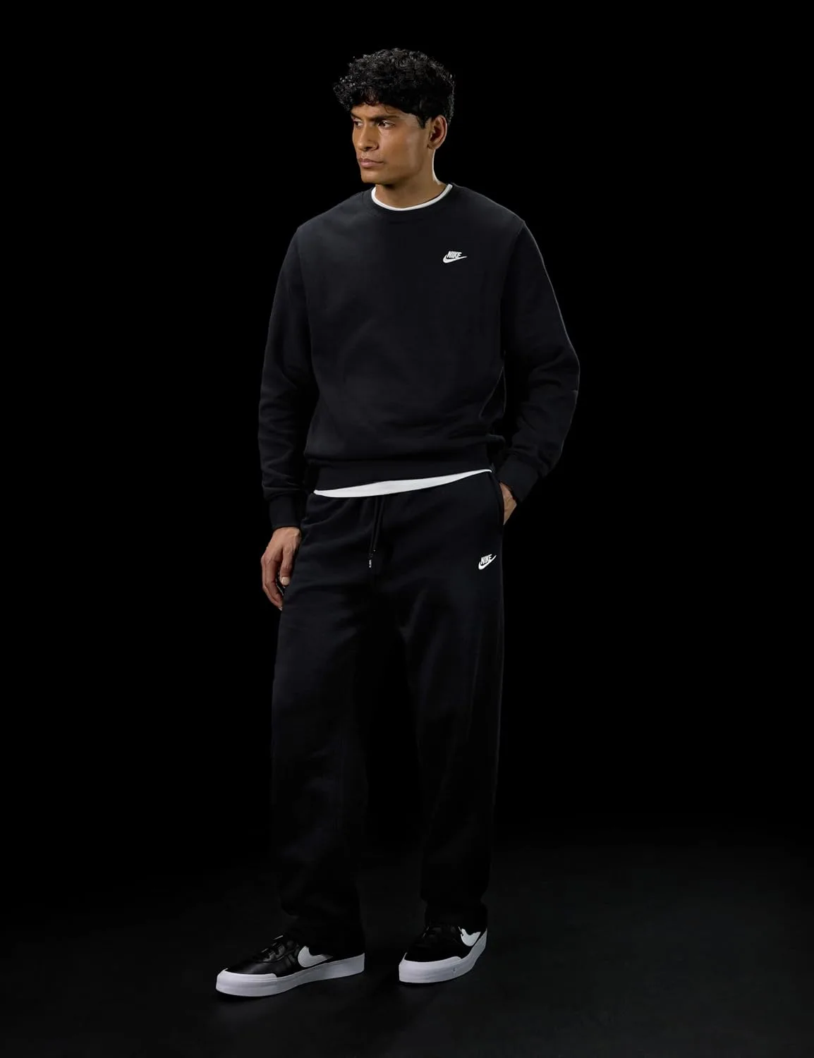 Nike Men's Club Open Hem Brushed Fleece Pants