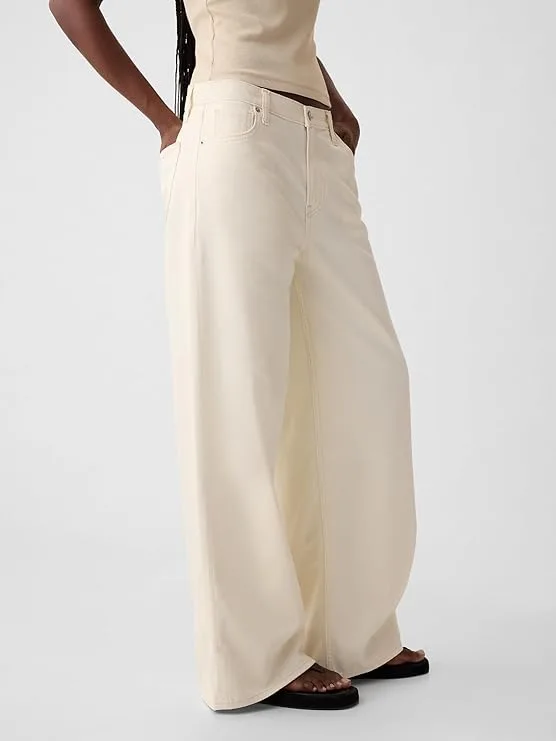 Gap Mid Rise Baggy Denim