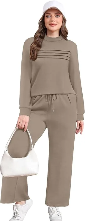 WIHOLL Long Sleeve Side Slit Set