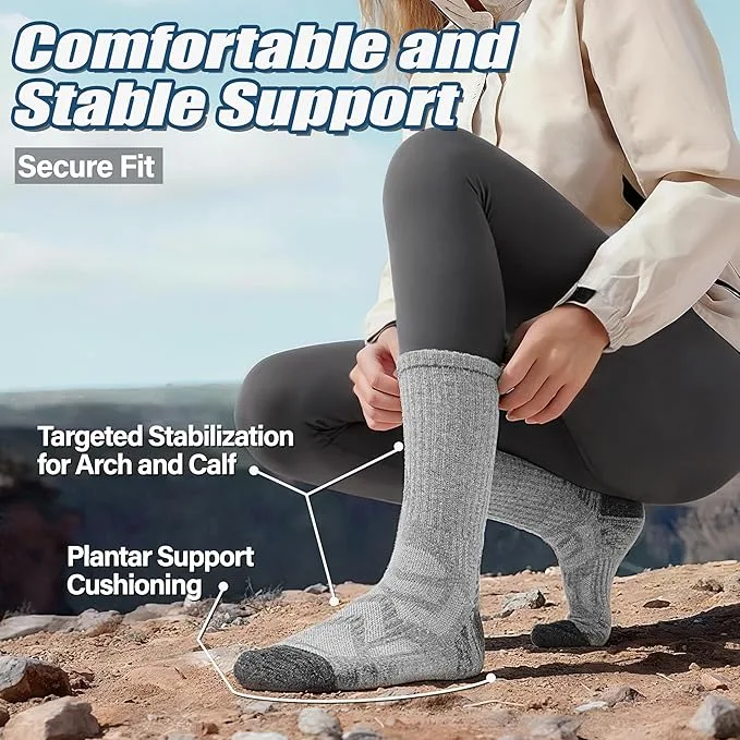 ANTSANG Cushioned Hiking Socks