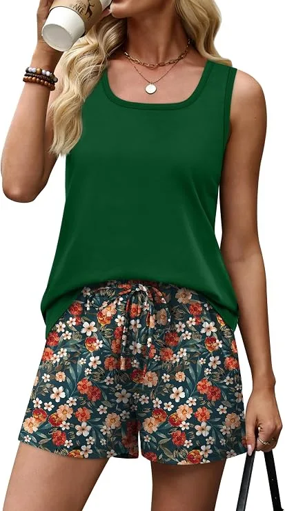 WIHOLL Summer Lounge Short Set