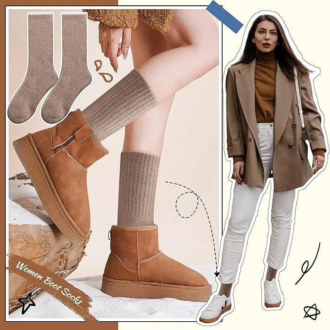 EBMORE Warm Winter Boot Socks