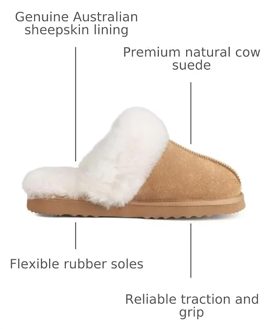 Parfeying Women's Shearling Slippers