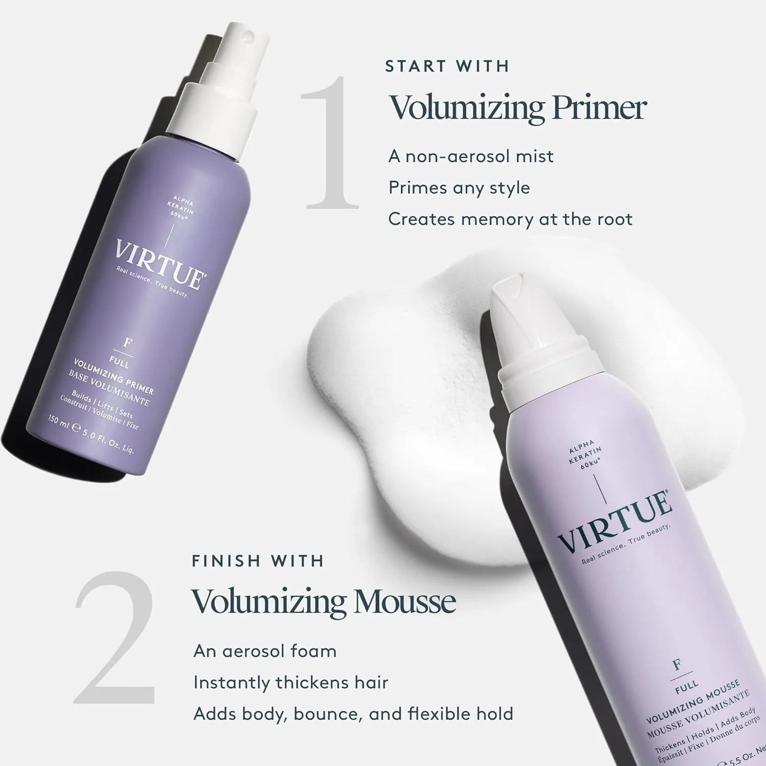 Virtue Full Volumizing Hair Mousse