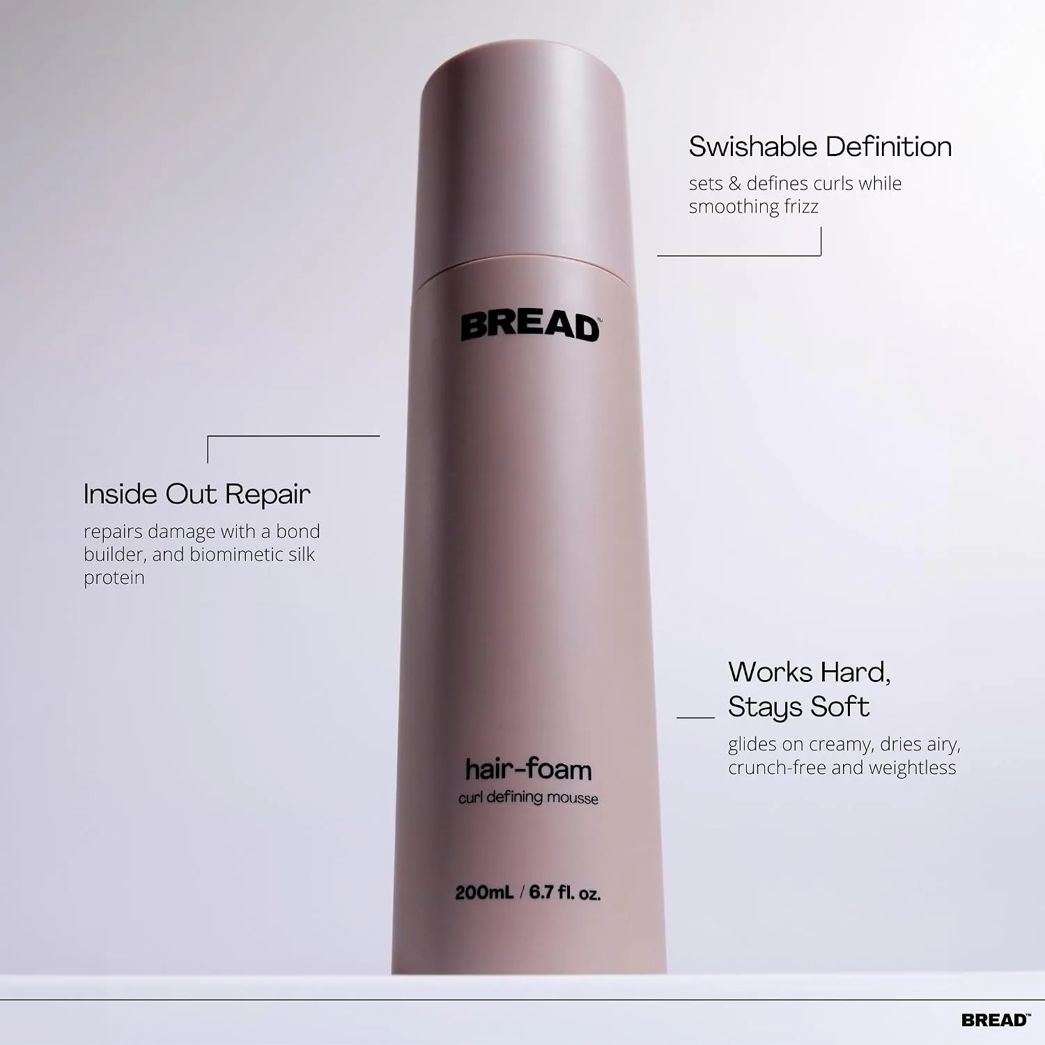 Bread Beauty Hair Foam: Strong Hold Repairing Mousse