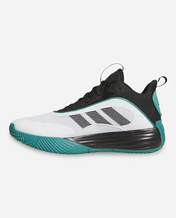 adidas Own The Game 3.0 mid top performance court shoe profile view