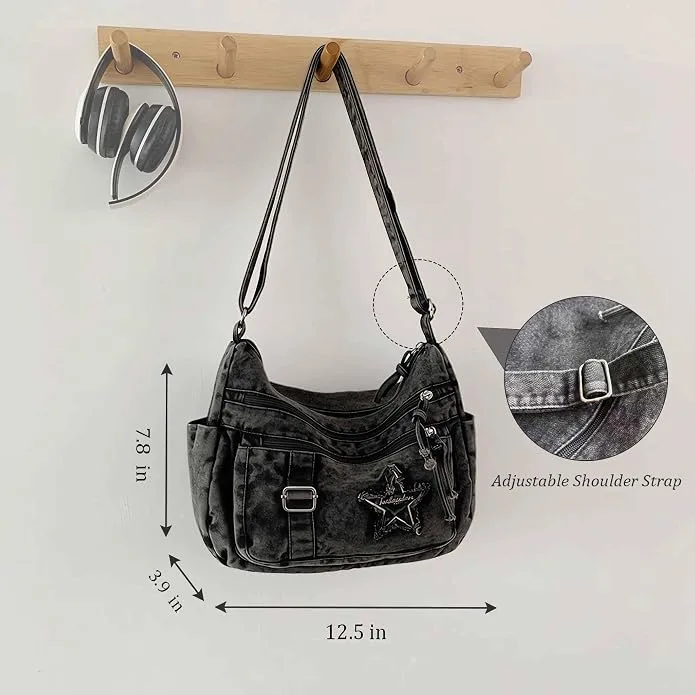 Denim Crossbody Bag FuwangCB