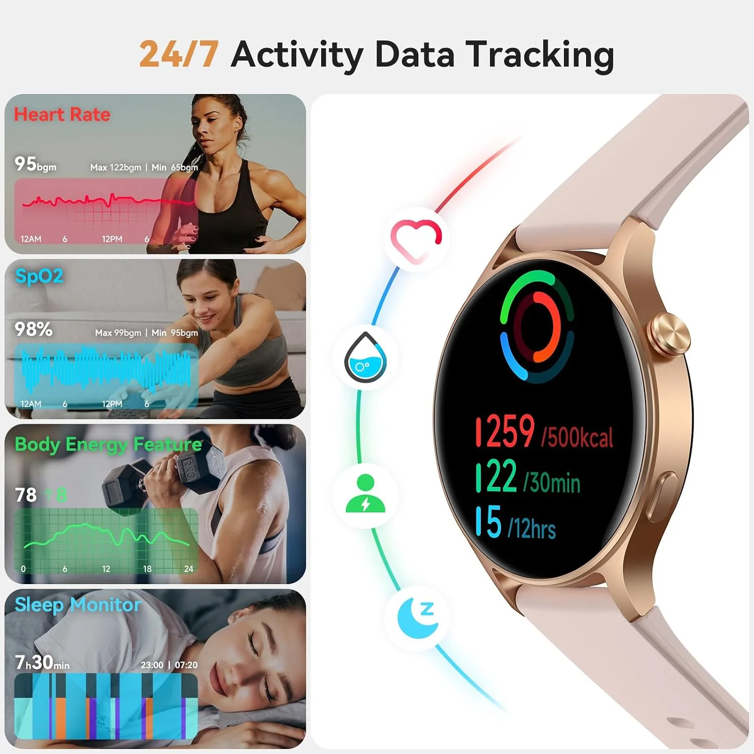 aeac AR-01 1.32" AMOLED Smart Watch for Women
