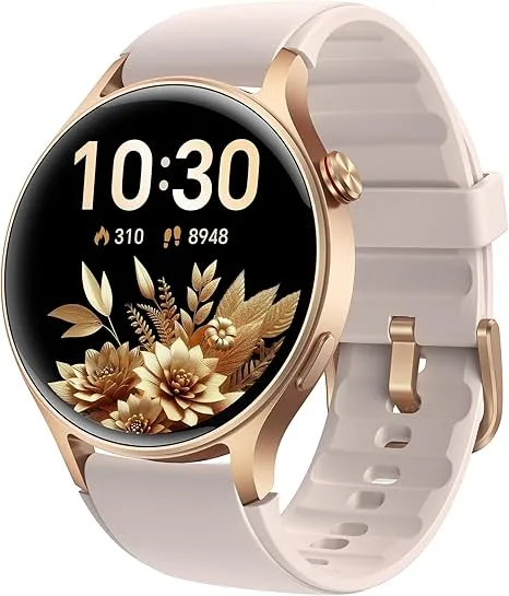aeac AR-01 womens smartwatch front dial view with 1.32 inch amoled display