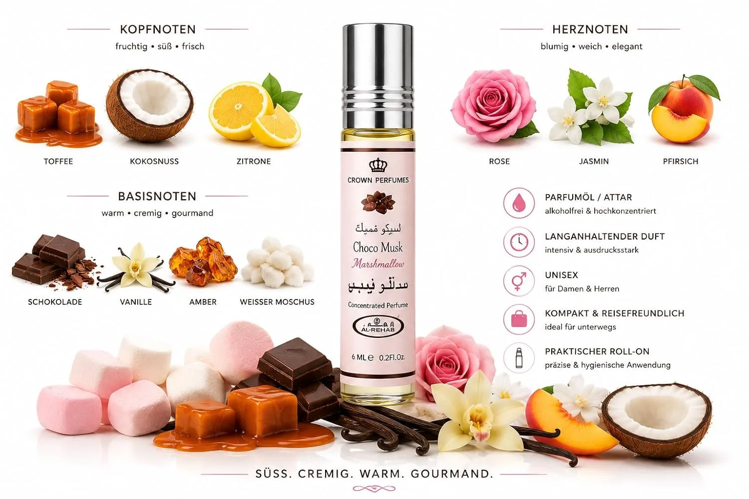 Al Rehab Choco Musk Marshmallow Perfume Oil