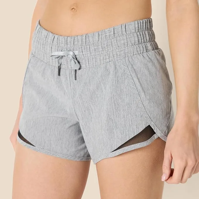 Amazon Essentials Women's Regular-Fit Ruched Running Shorts