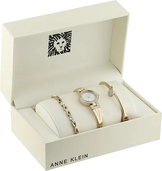 Anne Klein Premium Crystal Bangle Set