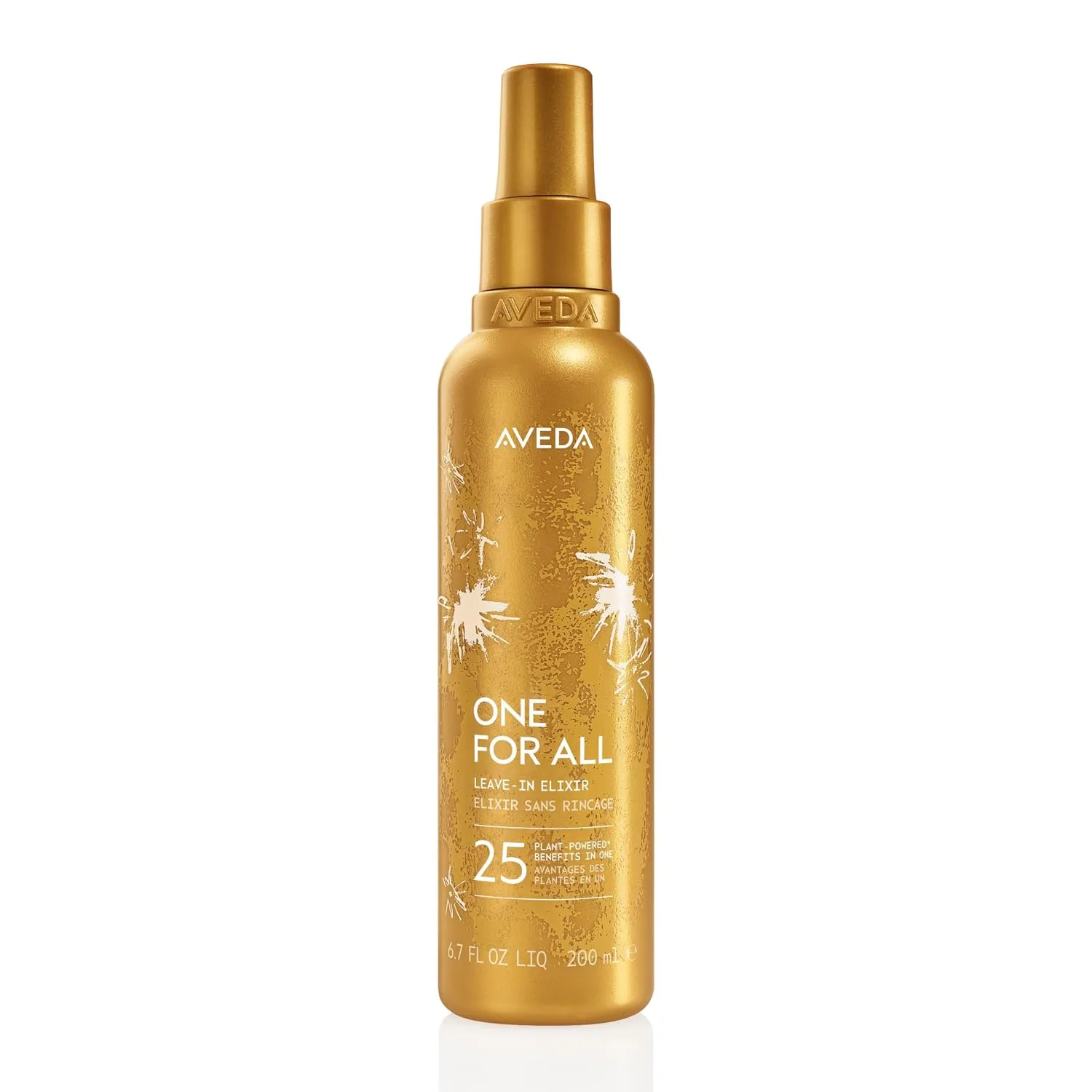 Aveda One For All Leave-In Elixir spray bottle front view on white background