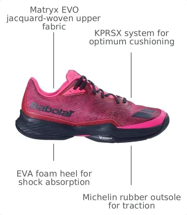 Babolat Menâ€™s Jet Mach Pickleball Shoes