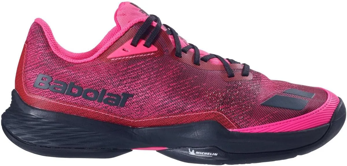 Babolat Jet Mach men pickleball court shoe side profile showing lightweight upper construction