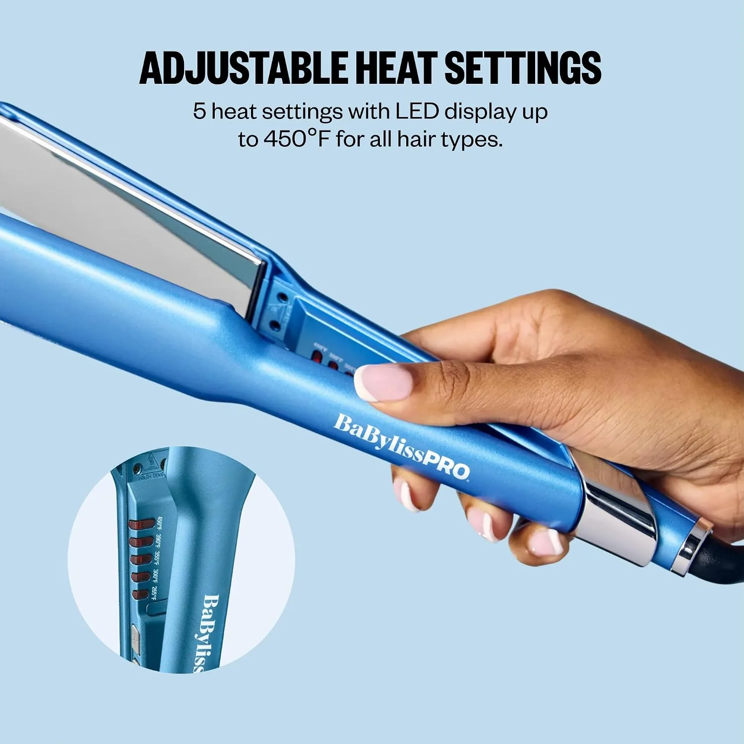 BaBylissPRO Nano Titanium Ultra-Sleek Hair Straightener (1 1/2 Inch)