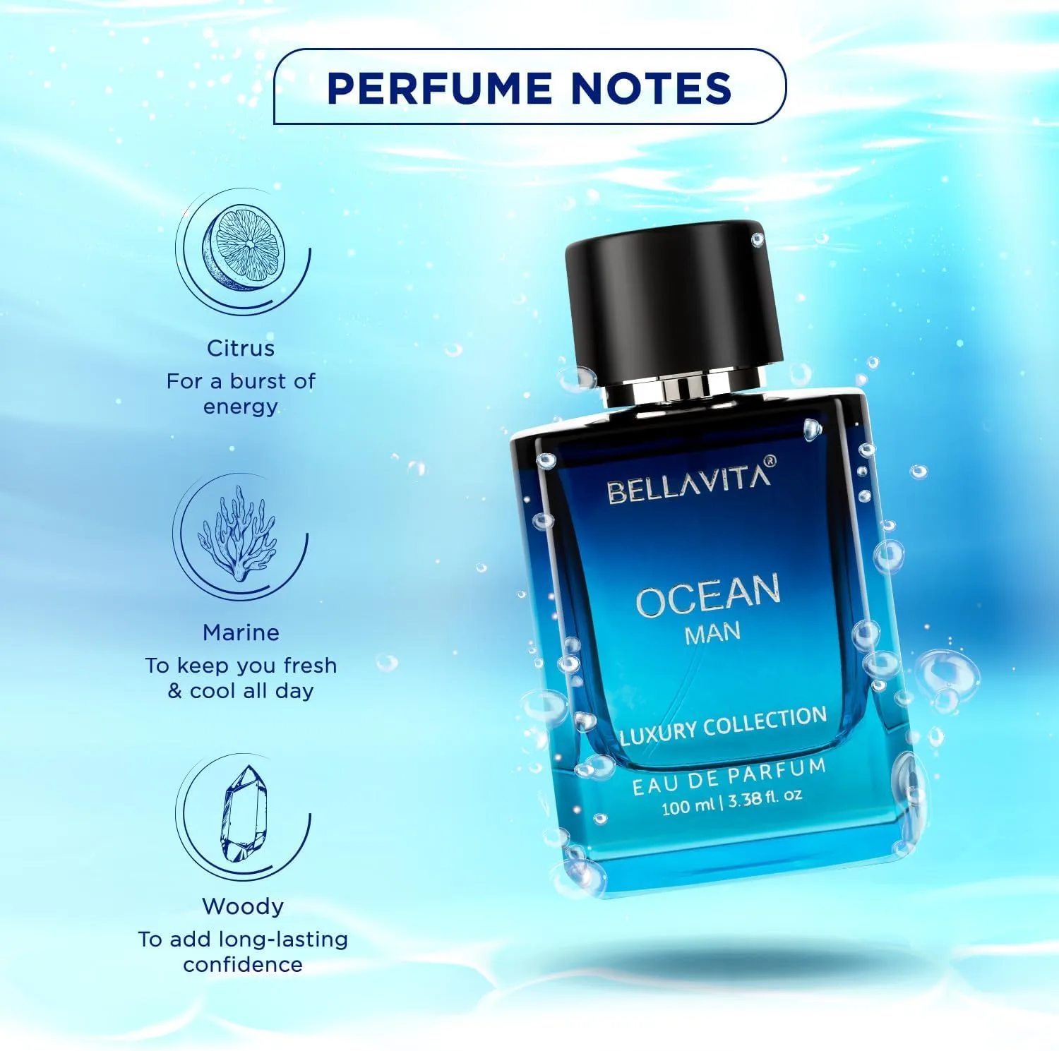 Bellavita Luxury OCEAN Eau de Parfum | 100 ml