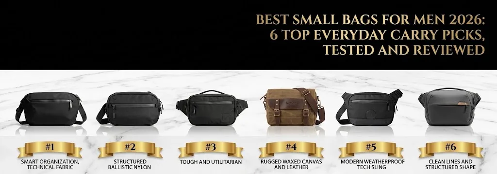 Best Small Bag for Men 2026, 6 Top Everyday Carry Picks, Tested and Reviewed
