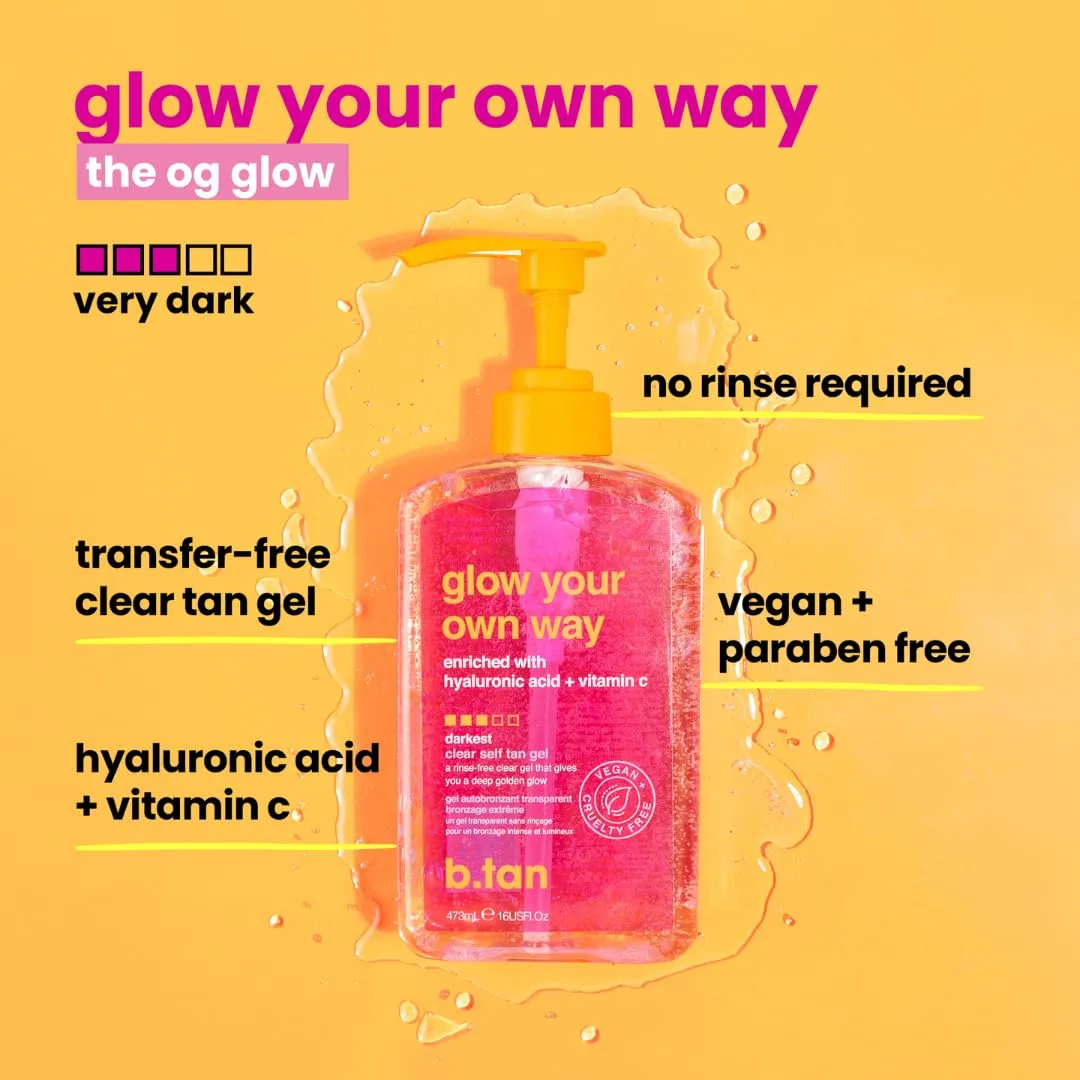 b.tan Dark Clear Self Tanner Gel