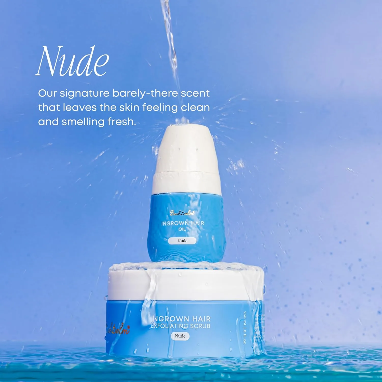 Bushbalm Nude Ingrown Hair Exfoliating Body Scrub