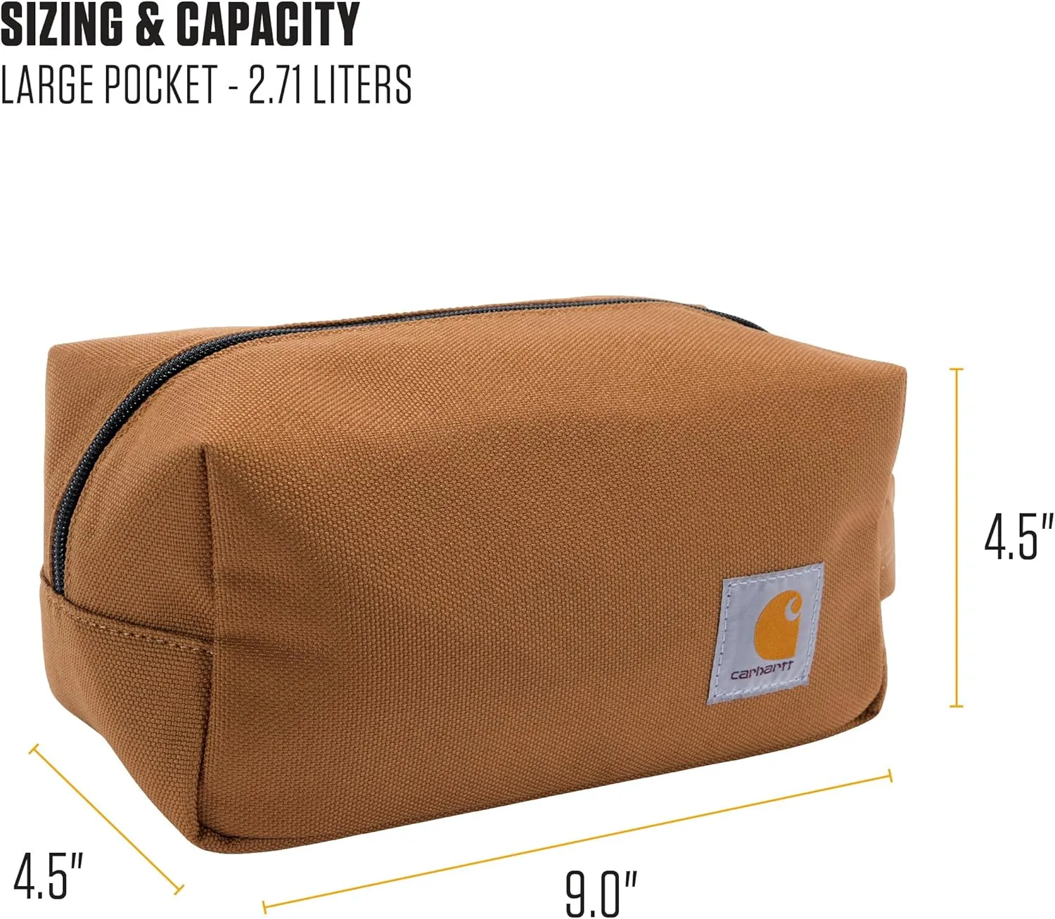 Carhartt Classic Zippered Travel Kit Black
