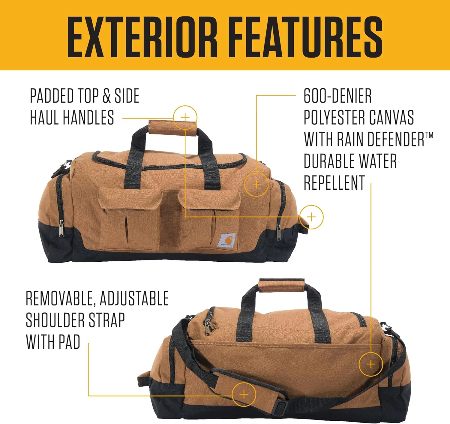 Carhartt Utility 40L Pocketed Duffel Carhartt Brown