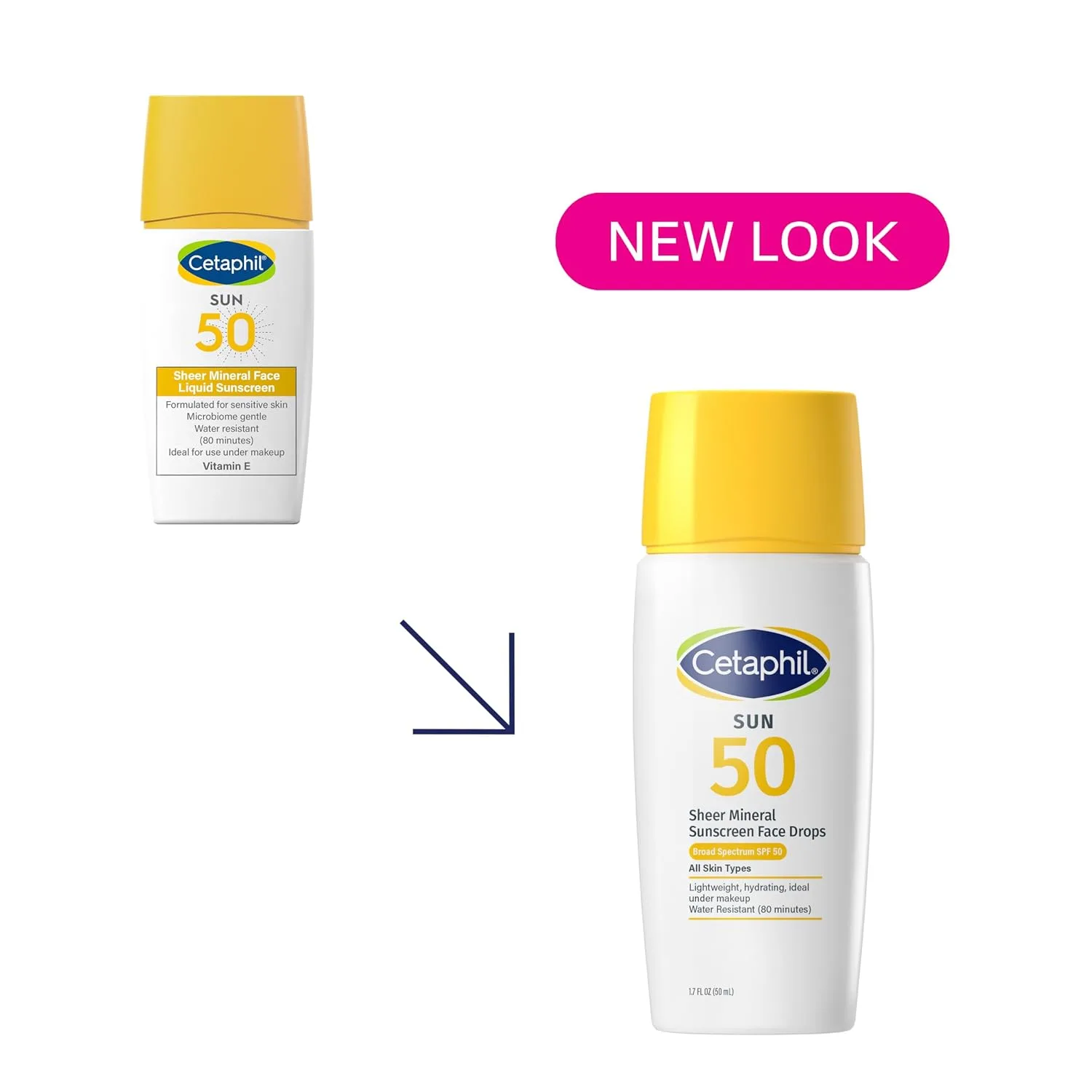 Cetaphil Sheer Mineral Face Liquid Sunscreen Drops SPF 50