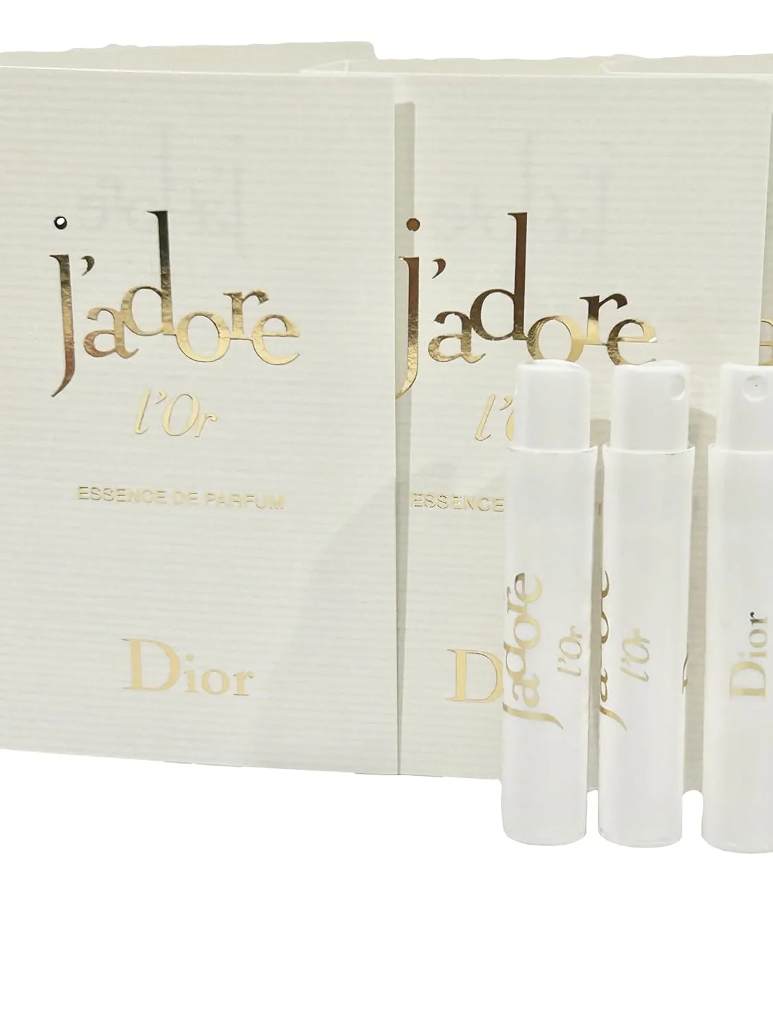 Christian Dior Jadore L Or Essence De Parfum sample spray vials trio