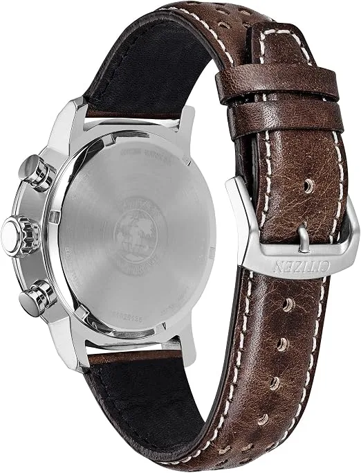 Citizen Men's Eco-Drive Weekender Brycen Chronograph Watch in Stainless Steel