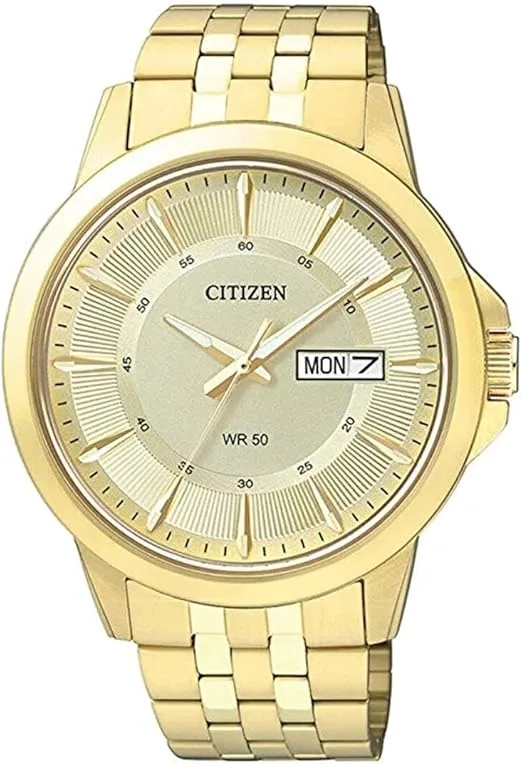 Citizen Quartz Mens Watch, Stainless Steel, Classic, Gold-Tone
